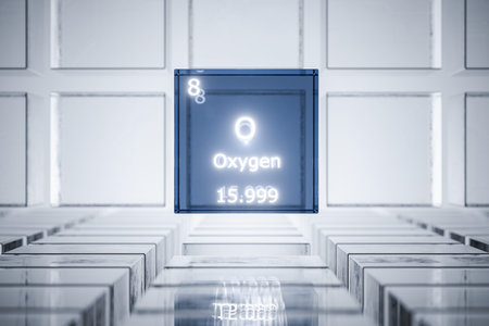 OXYGEN gas symbol on the periodic table. OXYGEN is an element on the periodic table. OXYGEN gas is...