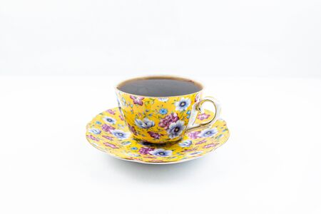 Tea cup with tea insideの写真素材
