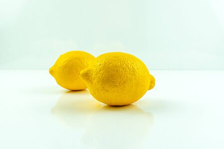 Yellow lemonsの写真素材