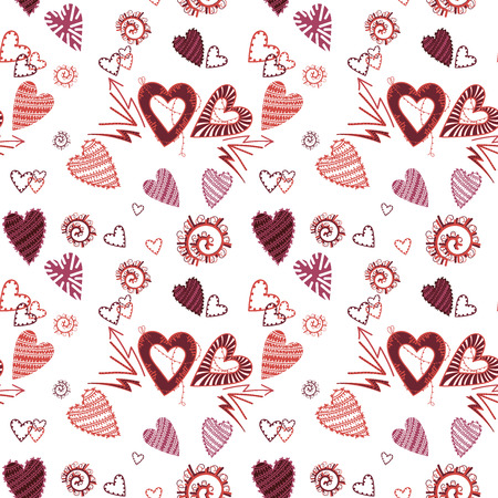 vector image and seamless pattern, collection of designsのイラスト素材