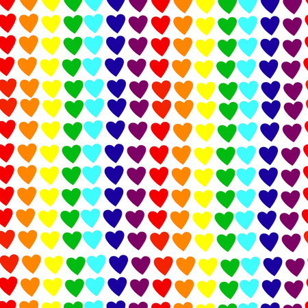 The Vector image and seamless pattern "Love of the Unicorns", for design on February 14 and not only, Psychedelic funny pictures for men and womenのイラスト素材