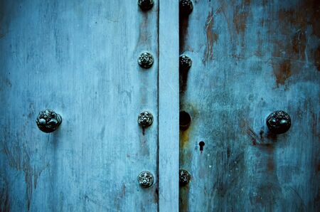 Old metal rusty doorsの写真素材