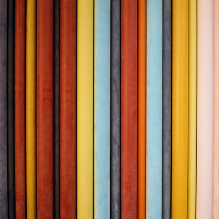 Colorful installation in La Defence District in Parisの写真素材
