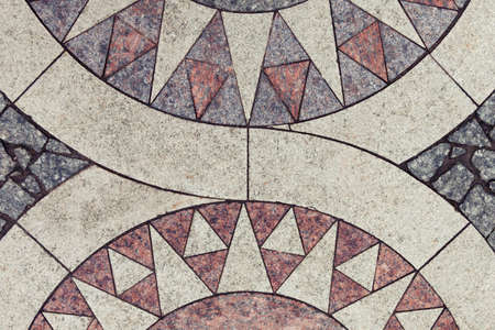 Abstract pattern of a pavement