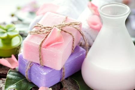 Soap with body milk - spa concept