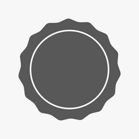 circle seal stamp lace . vector illustrationのイラスト素材