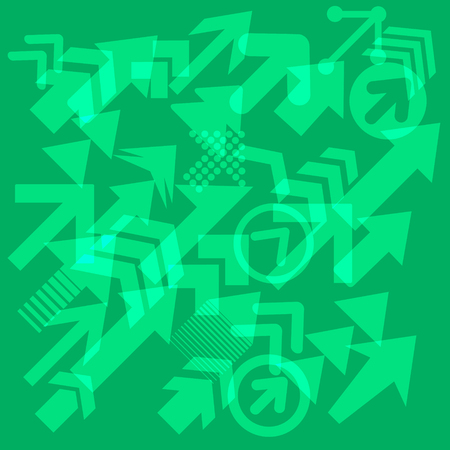 Success arrows, vector financial arrow graphs. Arrows directed diagonally up business concept.のイラスト素材