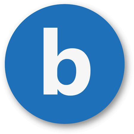 Letter b vector illustrationのイラスト素材