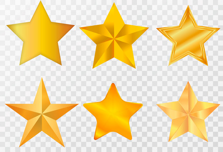 Star / Star-icon / Star-vector / Star set on transparent background.のイラスト素材