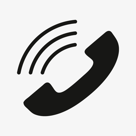 Phone icon in trendy flat style isolated on white background.のイラスト素材