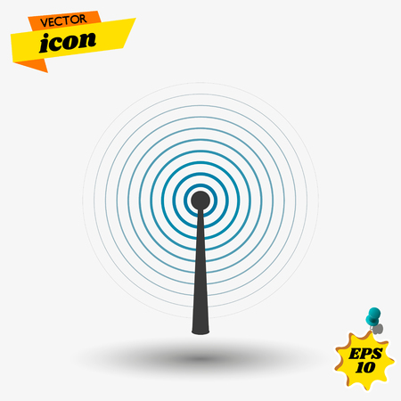 Radio signal. Vector template illustration abstract speed motion for your designのイラスト素材