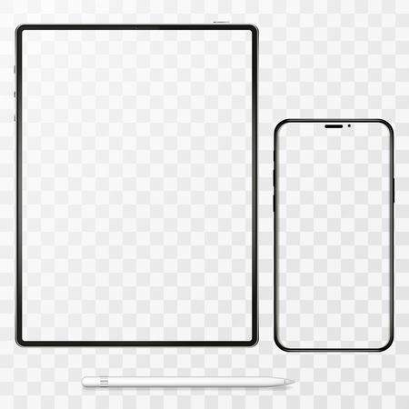 Mobile Phone and Tablet PC Vector illustrationのイラスト素材