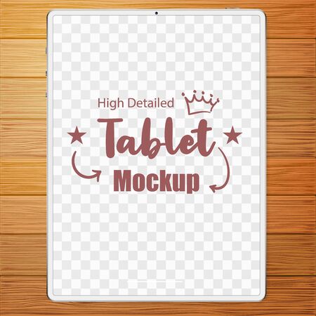 vector drawing digital tablet white blank screenのイラスト素材