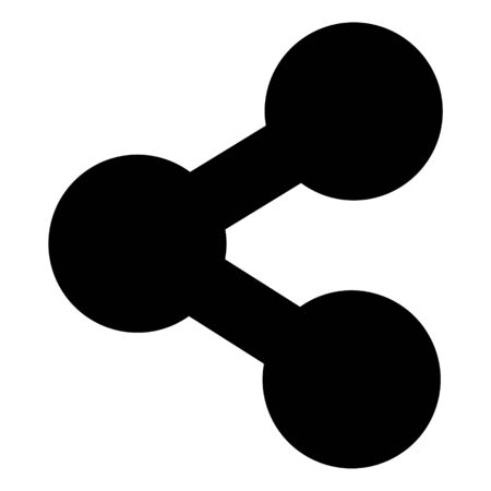 Share icon in simple design. Vector illustrationのイラスト素材