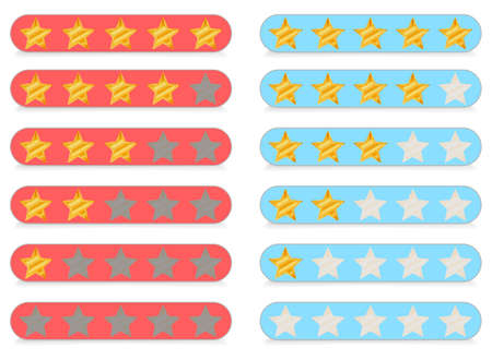 Rating stars for web, vector eps10 illustrationのイラスト素材