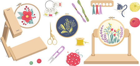 Needlework concept vector illustrationのイラスト素材