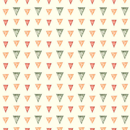 Watercolor pattern with flags in boho styleの写真素材