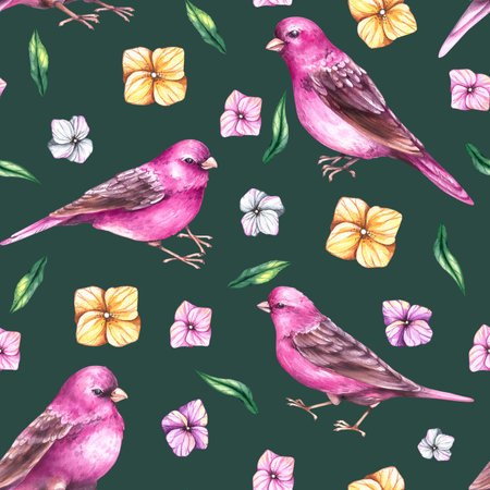 Watercolor Valentines Day hand drawn illustrationの写真素材