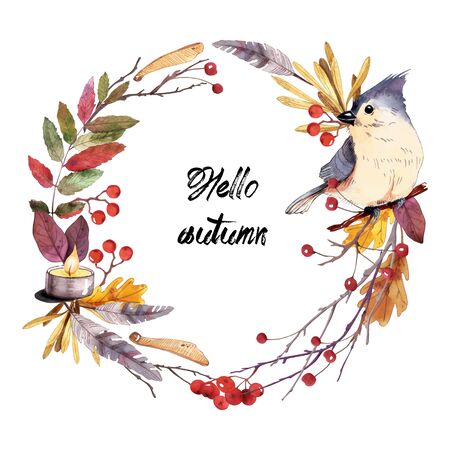 Watercolor illustration.Hand-drawn illustration. Design for wedding invitations, greeting cards, greeting cards.の写真素材