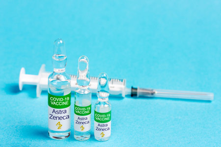 United States of America - November 24, 2020. Astrazeneca coronavirus vaccine. New vaccine against coronavirus infection chovid-19のeditorial素材