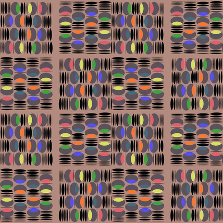 Background with circles and ovals.のイラスト素材