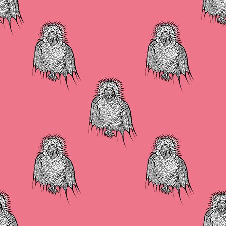 Seamless with birds.のイラスト素材