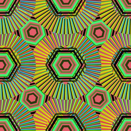 Psychedelic seamless background.のイラスト素材