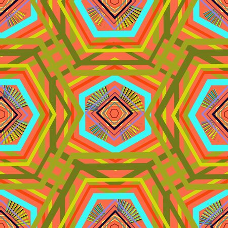 Background of the polygons in bright colors. Seamless.のイラスト素材