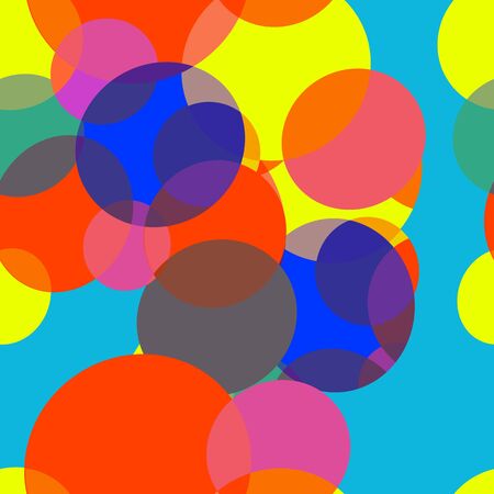 Bright Abstract background of circles. Seamless.のイラスト素材