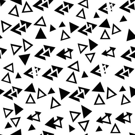 Abstract geometric background in black and white. Seamless.のイラスト素材
