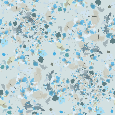 Soft watercolor stains in shades of blue.Seamless.のイラスト素材
