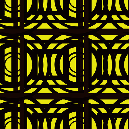 Black and yellow seamless background.のイラスト素材