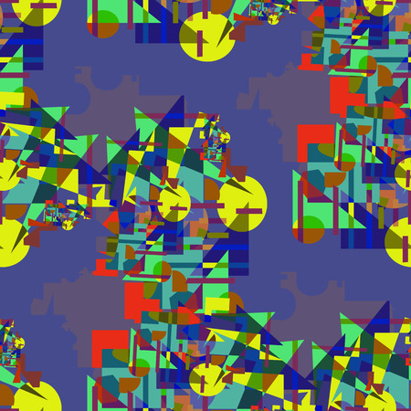 Geometric colorful seamless background.のイラスト素材
