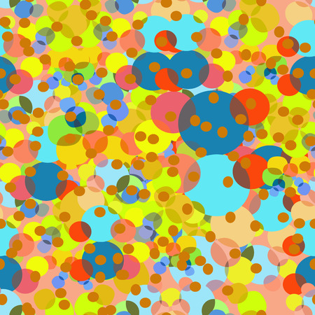 Abstract background of colorful circles. Seamless.のイラスト素材
