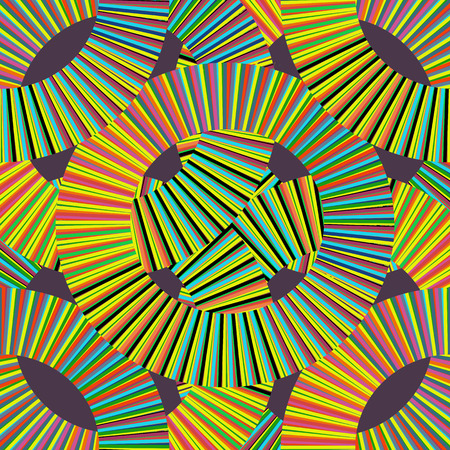 Abstract background of circles and stripes.Seamless.のイラスト素材