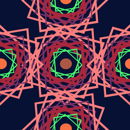 Pink and green rectangles on a purple background.Seamless.のイラスト素材