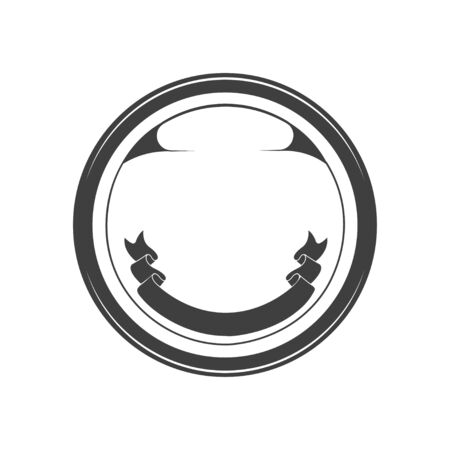 Vector illustration. Medal template for the winner. Prize, reward for victory. Graphic objectのイラスト素材