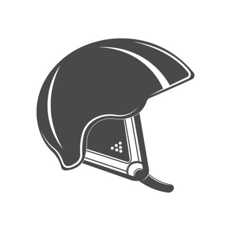 Vector graphic concept. Sport gloves. Sports helmet. Equipment for physical activity. Head protection. active lifestyle. Symbol emblem, element, print.のイラスト素材