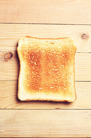 One toast bread top view
