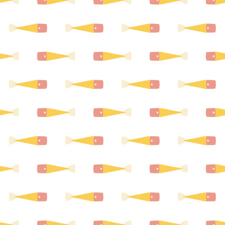 Seamless pattern with fishes. A school, a school of fish are swimming under water in the sea. Background for design of textiles, fabrics, clothes.のイラスト素材