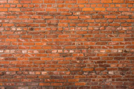 Old smooth brick wallの写真素材