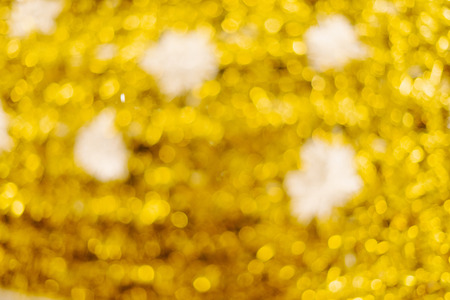 Golden bokeh background with copy space and intresting patternの写真素材
