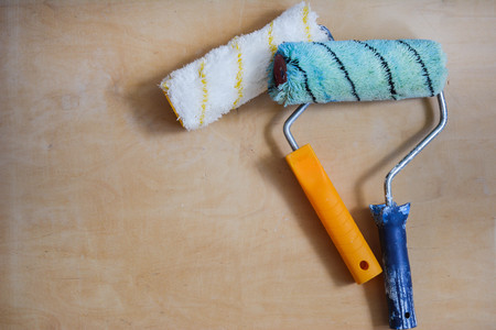 Set of instruments for painting wallsの写真素材