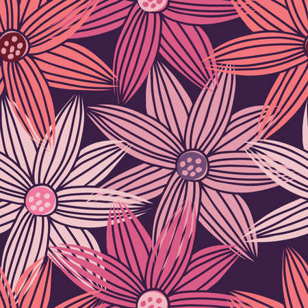  Floral seamless pattern のイラスト素材