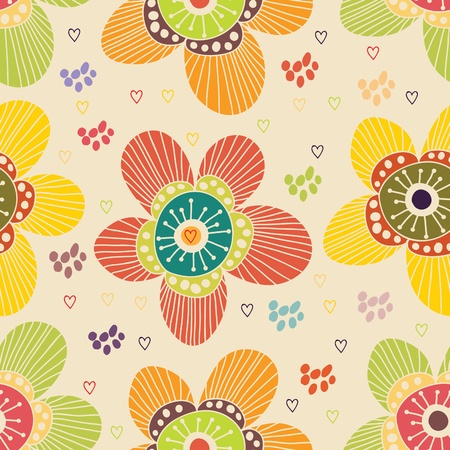 Floral seamless pattern のイラスト素材