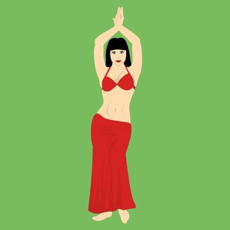 Belly dancer girlのイラスト素材
