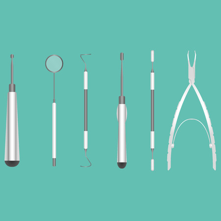 Dentistry toolsのイラスト素材