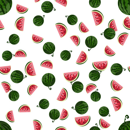 Watermelon pattern. Vector Illustrationのイラスト素材