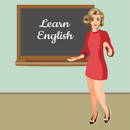 English woman teacher.のイラスト素材