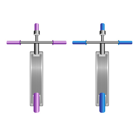 A topview of a scooterのイラスト素材